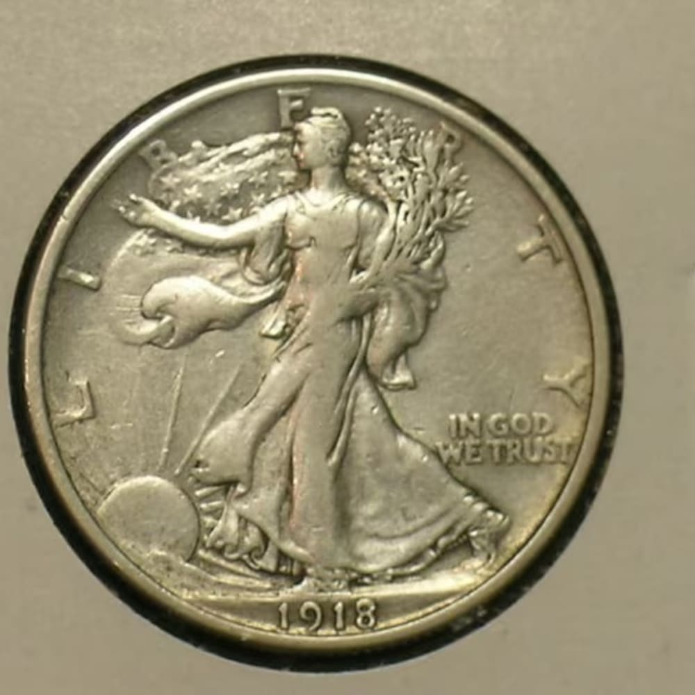 1918 High Grade Walking Liberty Half Dollar - Early Date - (AE11-2)